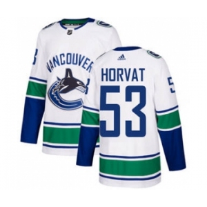 Men's Vancouver Canucks #53 Bo Horvat White Road Stitched Hockey Jersey