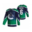 Men's Vancouver Canucks #6 Brock Boeser Green 2020-21 Reverse Retro Alternate Hockey Jersey