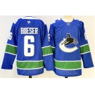 Men's Vancouver Canucks #6 Brock Boeser Royal 2024-25 Home Stitched Hockey Jersey