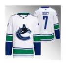 Men's Vancouver Canucks #7 Carson Soucy White Stitched Jersey