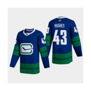 Men's Vancouver Canucks #88 Adam Gaudette 2020-21 Authentic Player Alternate Stitched Hockey Jersey Blue