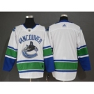 Men's Vancouver Canucks Blank White Stitched Hockey Jersey