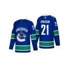 Men's adidas Vancouver Canucks #21 Loui Eriksson 2017-2018 Season Home Jersey