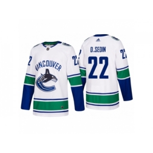 Men's adidas Vancouver Canucks #22 Daniel Sedin 2017-2018 Season Away Jersey