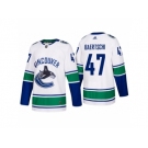 Men's adidas Vancouver Canucks #47 Sven Baertschi 2017-2018 Season Away Jersey