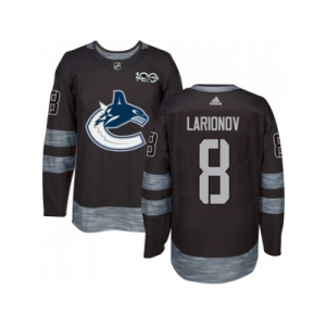 Vancouver Canucks #8 Igor Larionov Black 1917-2017 100th Anniversary Stitched NHL Jersey