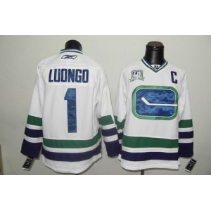nhl jerseys vancouver canucks #1 luongo white 3rd(40th)