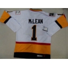 nhl jerseys vancouver canucks #1 mclean white[40th]