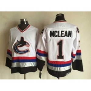 nhl jerseys vancouver canucks #1 mclean white[m&n][mclean]