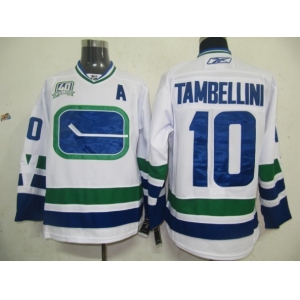 nhl jerseys vancouver canucks #10 tambellini blue (40th)