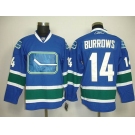 nhl jerseys vancouver canucks #14 burrows blue