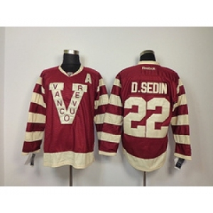 nhl jerseys vancouver canucks #22 d.sedin red[patch A]