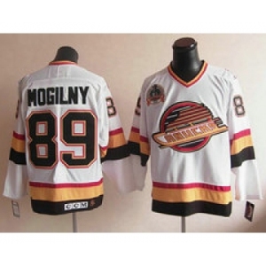 nhl jerseys vancouver canucks #89 mogilny white[ccm]