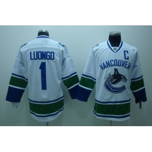 nhl vancouver canucks #1 luongo white