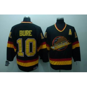 nhl vancouver canucks #10 bure black ccm