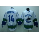 nhl vancouver canucks #14 burrows white