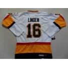 nhl vancouver canucks #16 linden whiteorange ccm