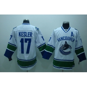 nhl vancouver canucks #17 kesler white