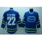 nhl vancouver canucks #22 d.sedin blue 3rd