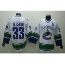 nhl vancouver canucks #33 h.sedin white