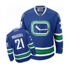 Women Reebok Vancouver Canucks #21 Antoine Roussel Authentic Royal Blue Third NHL Jersey