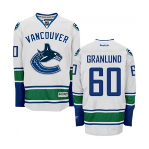 Women Reebok Vancouver Canucks #60 Markus Granlund Authentic White Away NHL Jersey