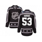Women's Reebok Vancouver Canucks #53 Bo Horvat Authentic Black Pacific Division 2017 All-Star NHL Jersey