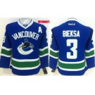 women nhl jerseys vancouver canucks #3 kevin bieksa blue