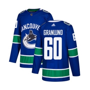 Youth Adidas Vancouver Canucks #60 Markus Granlund Premier Blue Home NHL Jersey