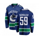 Youth Vancouver Canucks #59 Tim Schaller Fanatics Branded Blue Home Breakaway NHL Jersey