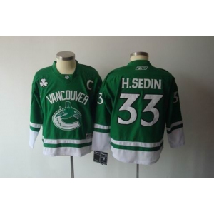 youth nhl jerseys vancouver canucks #33 h.sedin green(2011 new)