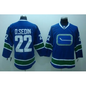 youth nhl vancouver canucks #22 d.sedin blue 3rd
