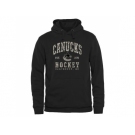 Men's Vancouver Canucks Black Camo Stack Pullover Hoodie