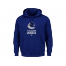 Vancouver Canucks Majestic Blue Critical Victory VIII Fleece Hoodie