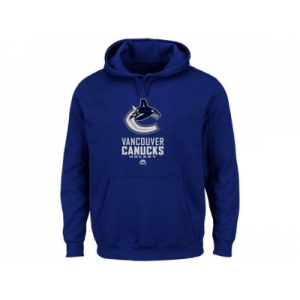 Vancouver Canucks Majestic Blue Critical Victory VIII Fleece Hoodie