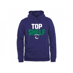 Vancouver Canucks Royal Top Shelf Pullover Hoodie