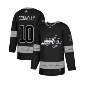 Adidas Washington Capitals #10 Brett Connolly Authentic Black Team Logo Fashion NHL Jersey