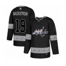 Adidas Washington Capitals #19 Nicklas Backstrom Authentic Black Team Logo Fashion NHL Jersey