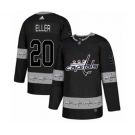 Adidas Washington Capitals #20 Lars Eller Authentic Black Team Logo Fashion NHL Jersey