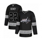 Adidas Washington Capitals #22 Madison Bowey Authentic Black Team Logo Fashion NHL Jersey