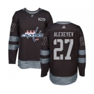 Adidas Washington Capitals #27 Alexander Alexeyev Authentic Black 1917-2017 100th Anniversary NHL Jersey