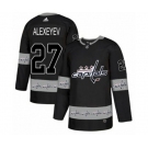 Adidas Washington Capitals #27 Alexander Alexeyev Authentic Black Team Logo Fashion NHL Jersey