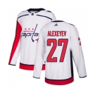 Adidas Washington Capitals #27 Alexander Alexeyev Authentic White Away NHL Jersey