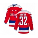 Adidas Washington Capitals #32 Dale Hunter Authentic Red Alternate NHL Jersey