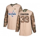 Adidas Washington Capitals #39 Alex Chiasson Authentic Camo Veterans Day Practice NHL Jersey