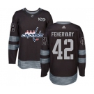 Adidas Washington Capitals #42 Martin Fehervary Authentic Black 1917-2017 100th Anniversary NHL Jersey