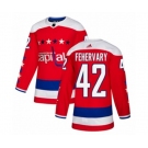 Adidas Washington Capitals #42 Martin Fehervary Authentic Red Alternate NHL Jersey