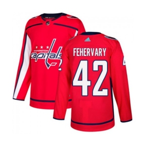 Adidas Washington Capitals #42 Martin Fehervary Premier Red Home NHL Jersey