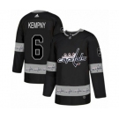 Adidas Washington Capitals #6 Michal Kempny Authentic Black Team Logo Fashion NHL Jersey