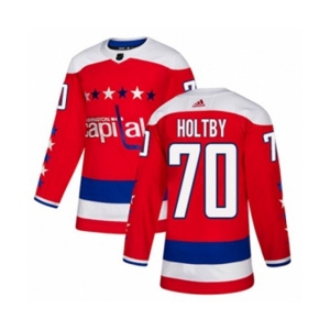 Adidas Washington Capitals #70 Braden Holtby Premier Red Alternate NHL Jersey